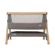 Tutti Bambini mazuļu šūpulis pie gultas CoZee Oak/Charcoal