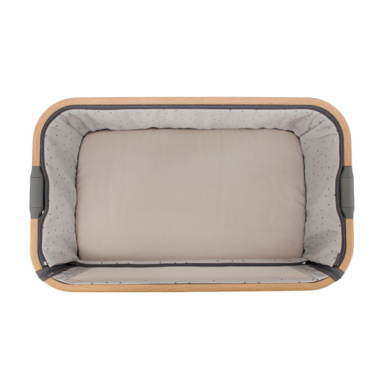 Tutti Bambini mazuļu šūpulis pie gultas CoZee Oak/Charcoal