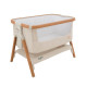 Tutti Bambini mazuļu šūpulis pie gultas CoZee Scandinavian Walnut-Ecru