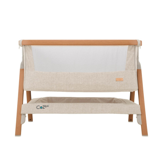 Tutti Bambini mazuļu šūpulis pie gultas CoZee Scandinavian Walnut-Ecru