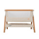 Tutti Bambini mazuļu šūpulis pie gultas CoZee Scandinavian Walnut-Ecru