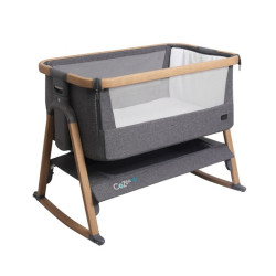 Tutti Bambini Bedside Crib CoZee Air Oak/Charcoal Tutti Bambini Bedside Crib CoZee Air Oak/Charcoal