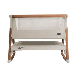Tutti Bambini Bedside Crib CoZee Air Scandinavian Walnut-Ecru Tutti Bambini Bedside Crib CoZee Air Scandinavian Walnut-Ecru