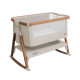 Tutti Bambini mazuļu šūpulis pie gultas CoZee Air Scandinavian Walnut-Ecru