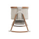 Tutti Bambini mazuļu šūpulis pie gultas CoZee Air Scandinavian Walnut-Ecru