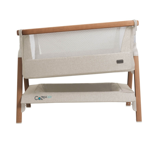 Tutti Bambini mazuļu šūpulis pie gultas CoZee Air Scandinavian Walnut-Ecru