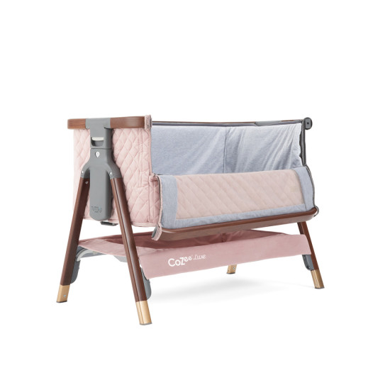 Tutti Bambini mazuļu šūpulis pie gultas CoZee Luxe Walnut-Blush