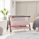 Tutti Bambini mazuļu šūpulis pie gultas CoZee Luxe Walnut-Blush