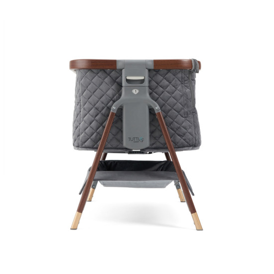 Tutti Bambini mazuļu šūpulis pie gultas CoZee Luxe Walnut-Slate