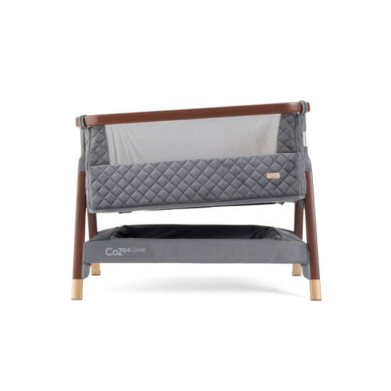 Tutti Bambini mazuļu šūpulis pie gultas CoZee Luxe Walnut-Slate