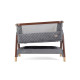 Tutti Bambini mazuļu šūpulis pie gultas CoZee Luxe Walnut-Slate