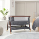Tutti Bambini mazuļu šūpulis pie gultas CoZee Luxe Walnut-Slate