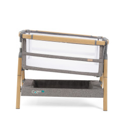 Tutti Bambini Bedside Crib CoZee XL Oak/Charcoal Tutti Bambini Bedside Crib CoZee XL Oak/Charcoal