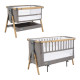 Tutti Bambini mazuļu šūpulis pie gultas CoZee XL Oak/Charcoal