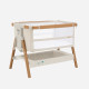 Tutti Bambini mazuļu šūpulis pie gultas CoZee XL Scandinavian Walnut-Ecru