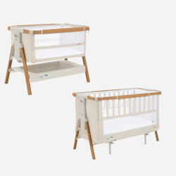 Tutti Bambini Bedside Crib CoZee XL Scandinavian Walnut-Ecru Tutti Bambini Bedside Crib CoZee XL Scandinavian Walnut-Ecru