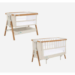 Tutti Bambini mazuļu šūpulis pie gultas CoZee XL Scandinavian Walnut-Ecru Tutti Bambini mazuļu šūpulis pie gultas CoZee XL Scandinavian Walnut-Ecru