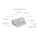 Bambusa Pleds 80х100 Light  Grey-Fir