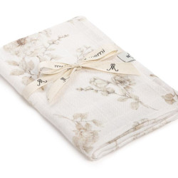 Bambusa muslīna autiņš 65x65 – Boho Flowers Bambusa muslīna autiņš 65x65 – Boho Flowers