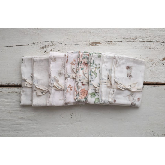 Bambusa muslīna autiņš 65x65 – Boho Flowers