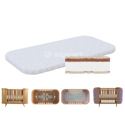 Boho matracis 68x134 kokoss+latekss