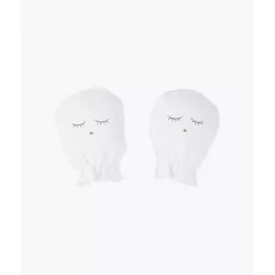 Cimdi jaundzimušajiem Livly "White/grey", one size Cimdi jaundzimušajiem Livly "White/grey", one size