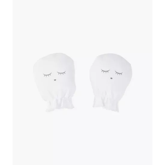 Cimdi jaundzimušajiem Livly "White/grey", one size