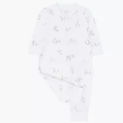 Livly Alphabet Flowers Overall White Livly Alphabet Flowers Overall White