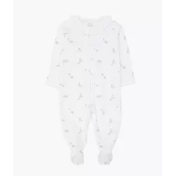 Слипик  Livly Swans Ruffled Footie White Слипик  Livly Swans Ruffled Footie White