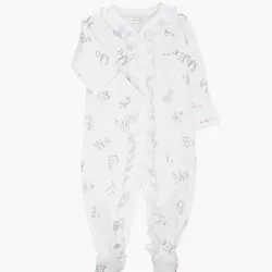 Rāpulis Livly Alphabet Flowers Sara Ruffled Footie