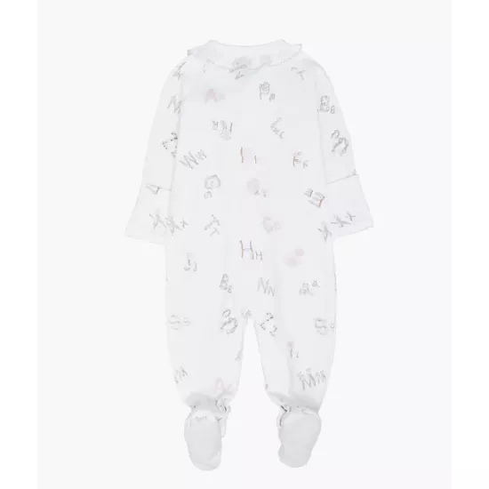 Rāpulis Livly Alphabet Flowers Sara Ruffled Footie