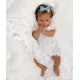 Plēds Livly Alphabet Flowers Blanket White Onesize