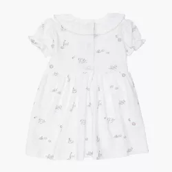 Swans Ruffled Collar Dress Swans Ruffled Collar Dress