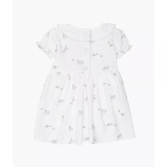 Kleita Livly Swans Ruffled Collar Dress