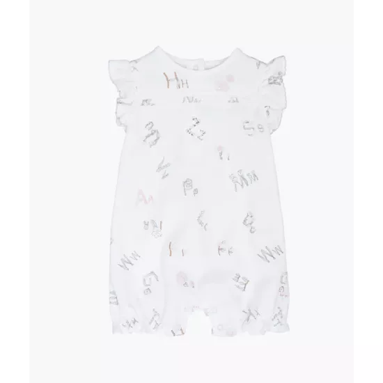 Rompers Livly Alphabet Flowers Athena Jumpsuit