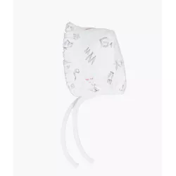 Livly Alphabet Flowers Ruffled Hat White Livly Alphabet Flowers Ruffled Hat White