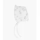 Livly Kokvilnas Cepure Alphabet Flowers Ruffled Hat White
