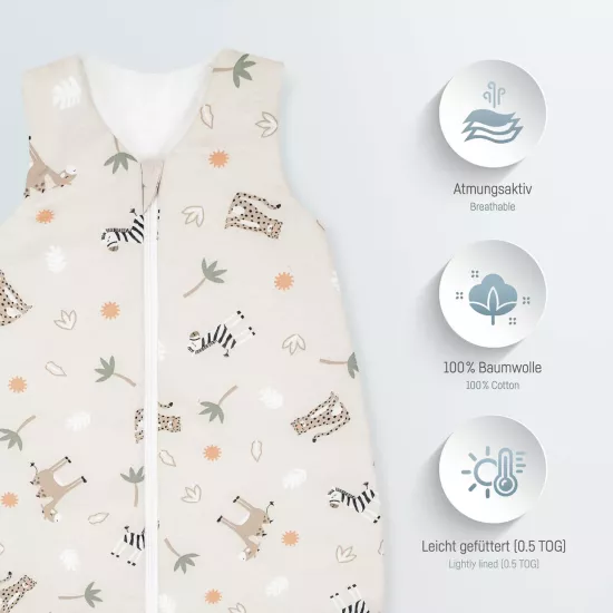 Viegls vasaras guļammaiss Jersey Savannah Beige