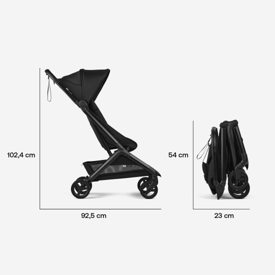 Pastaigu rati Bugaboo Butterfly 2, Heritage Black