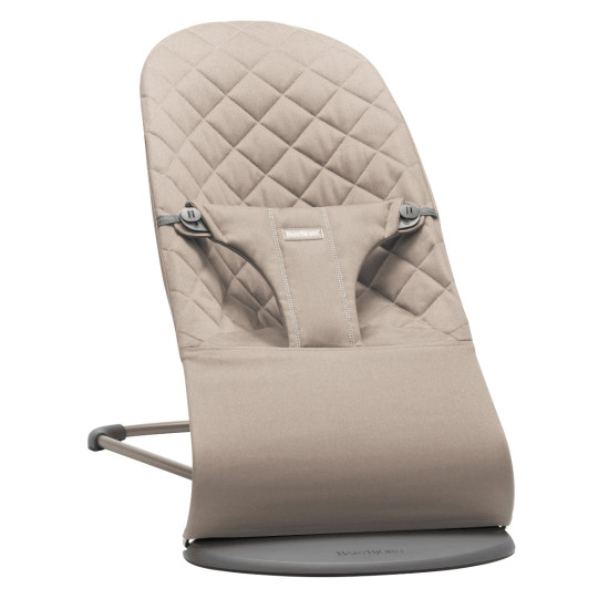 BabyBjörn Bliss atpūtas krēsls Sand Grey Woven Classic Quilt