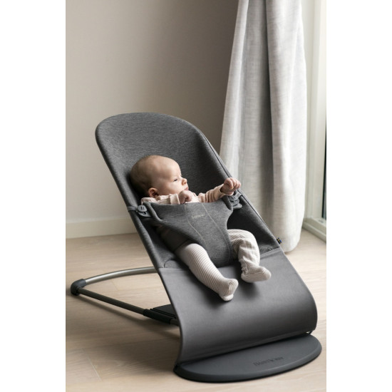 BabyBjörn Bliss atpūtas krēsls Charcoal Grey Jersey
