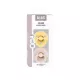 Knupīšu komplekts BIBS Colour Pale Butter/Petal - 0-6/6-18 m
