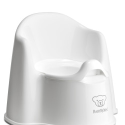 BabyBjörn Potty Chair with Backrest White BabyBjörn Potty Chair with Backrest White