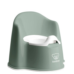 BabyBjörn podiņš ar atzveltni Deep Green-White BabyBjörn podiņš ar atzveltni Deep Green-White