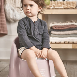 BabyBjörn Potty Chair with Backrest Deep Green-White BabyBjörn Potty Chair with Backrest Deep Green-White