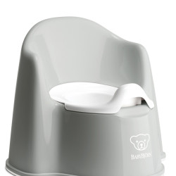 BabyBjörn Potty Chair with Backrest Grey BabyBjörn Potty Chair with Backrest Grey