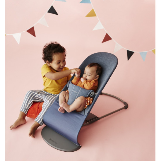 BabyBjörn Bliss atpūtas krēsls Dove Blue Jersey