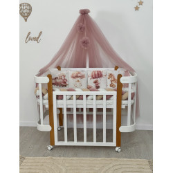 Gultiņa-transformers Nika ar kustīgu sienu White/Natural