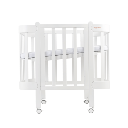 Nika Transformer Crib with Movable Side Wall White Nika Transformer Crib with Movable Side Wall White