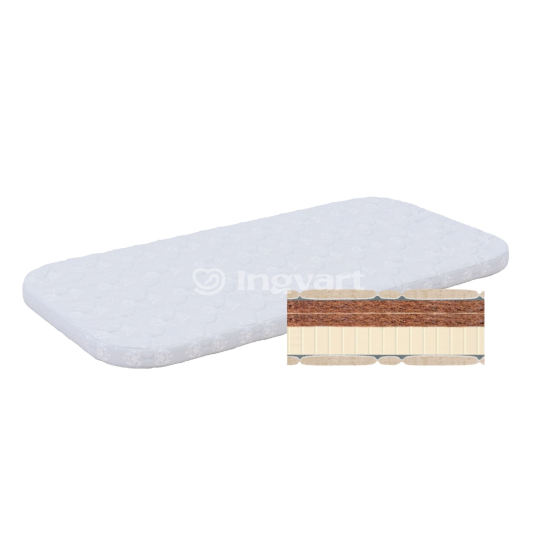 Matracis Ingvart Nika 60×120×5 см — Koksriekstu šķiedra + Latekss